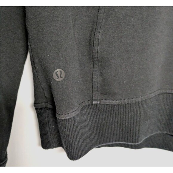 Lululemon Womens Scuba 1/2 Zip Jacket Sweatshirt Size 8 Black - Picture 6 of 11